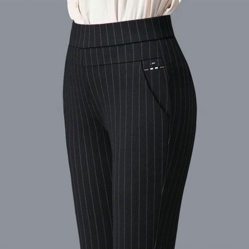 صورة 2025 الأم السراويل عالية الخصر البطن التحكم الكاحل طول سروال شكل قلم رصاص لينة نحيل الربيع دعوى السراويل منتصف العمر النساء السراويل