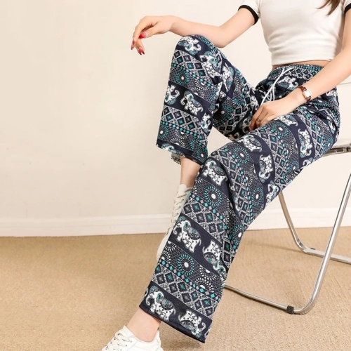 صورة سراويل يوجا أنيقة بساق واسعة للنساء ، سراويل يوجا فيل ، الربيع والصيف ، متوفرة بألوان متعددة